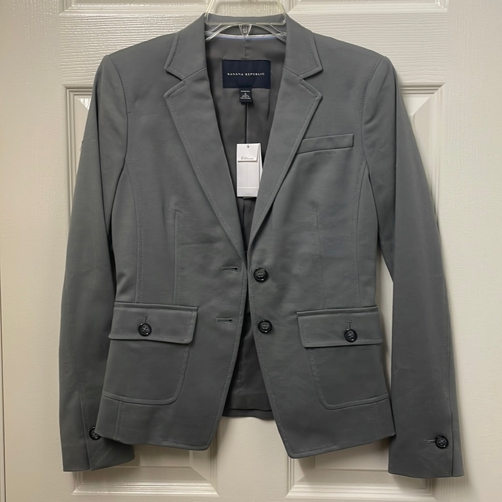 NEW with tags Banana Republic Gray Blazer size 0